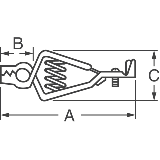 BC25AZP TPI (Test Products Int)  Clip di prova - Alligatore, Coccodrillo, Resistente
